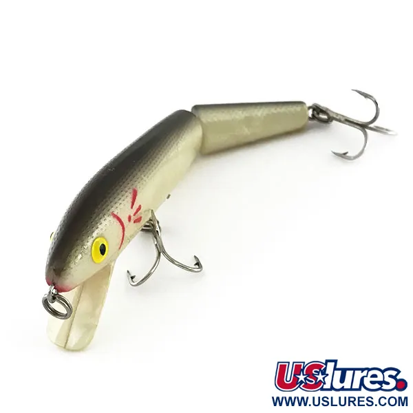 Vintage   Cotton Cordell Red Fin Jointed, 3/8oz White Pearl fishing lure #9382