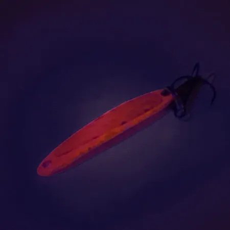 Vintage Bay de Noc Swedish pimple, 3/16oz Pink fishing spoon #9385