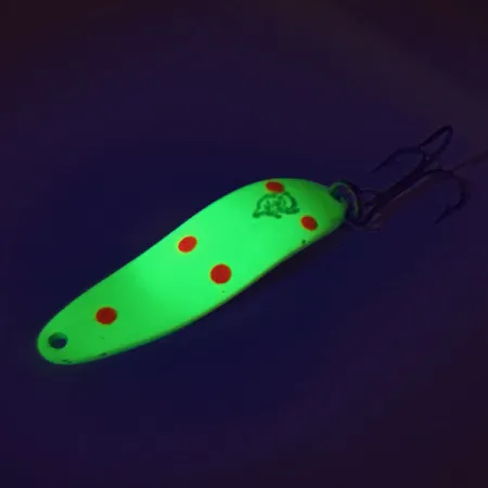 Eppinger Dardevle Cop-E-Cat 7300 UV, 1/3oz Chartreuse / Red / Nickel fishing spoon #9386