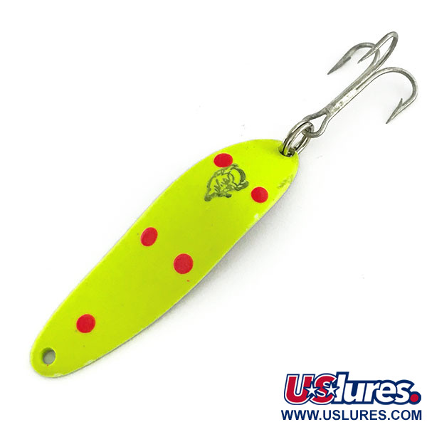  Eppinger Dardevle Cop-E-Cat 7300 UV, 1/3oz Chartreuse / Red / Nickel fishing spoon #9386