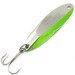 Vintage  Acme Kastmaster , 3/4oz Nickel / Green fishing spoon #9403