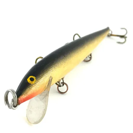 Vintage Rapala Original Floater F13, 1/4oz G (Gold) fishing lure #9405