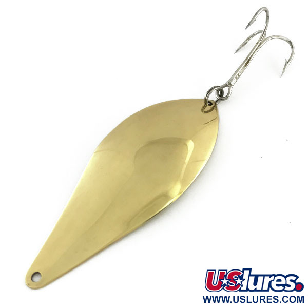 Vintage  Lanes Tackle & Bait Lane's Flasher, 2/3oz Gold fishing spoon #9423