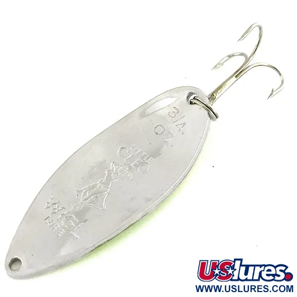 Vintage  Seneca Little Cleo (Hula Girl), 3/4oz Nickel / Chartreuse fishing lure #9432