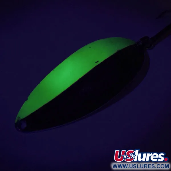 Vintage  Seneca Little Cleo (Hula Girl), 3/4oz Nickel / Chartreuse fishing lure #9432