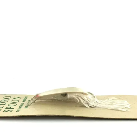 Hydro Lures Weedless Hydro Spoon, 1/2oz White / Black fishing spoon #9466