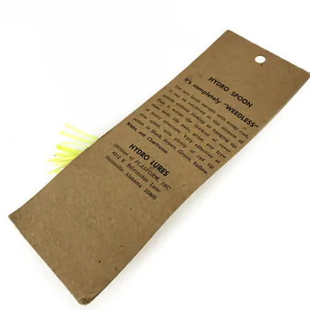 Hydro Lures Weedless Hydro Spoon, 1/2oz Yellow / Black / Red fishing spoon #9469