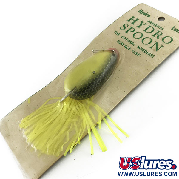  Hydro Lures Weedless Hydro Spoon, 1/2oz Yellow / Black / Red fishing lure #9469