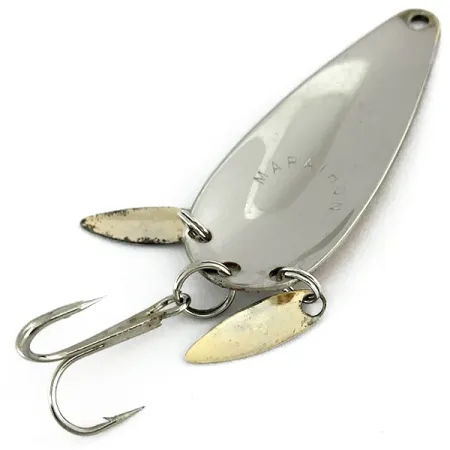 Vintage Marathon (with sonic blades), 2/5oz Brown / Nickel fishing spoon #9478