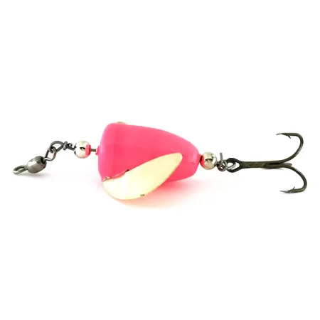 Vintage Shur Strike Spin-N-Glo, 3/16oz Pink / White spinning lure #9480