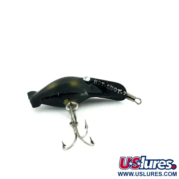 Vintage  Luhr Jensen Luhr jensen Hot Shot 70, 1/16oz Black fishing lure #9492