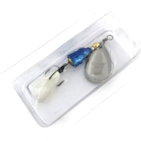 Blue Fox Vibrax Shallow, 1/4oz Rainbow Blue spinning lure #9497