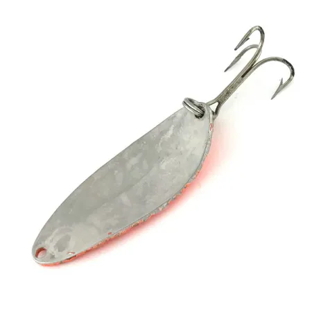 Vintage Acme Little Cleo, 1/3oz Orange / Nickel fishing spoon #9507