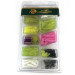  Bass Pro Shops Tournament Series 108pcs soft bait,  Chartreuse / Pink / White fishing #9514