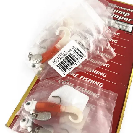 Bass Pro Shops Tournament stump jumper , White / Orange / Pink fishing #9518