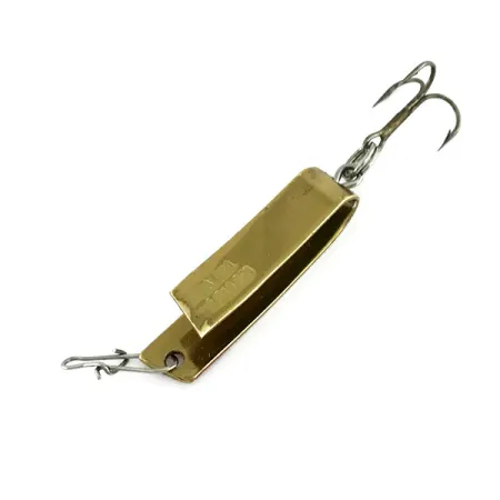 Vintage South Bend Super-Duper 501, 3/32oz Gold / Red fishing spoon #9537