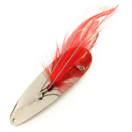 Vintage Eppinger Weedless Dardevle , 1oz Hammered Silver fishing spoon #9543