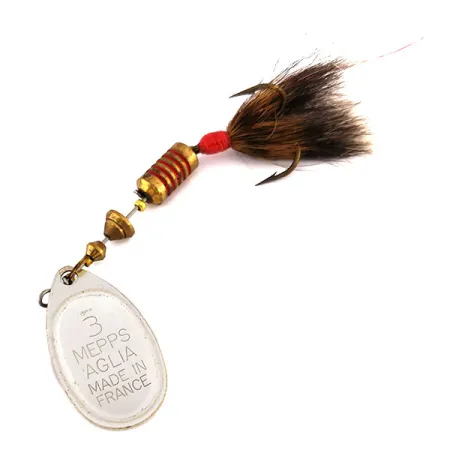 Vintage Mepps Aglia 3 dressed (squirrel tail), 1/4oz Trout spinning lure #9553