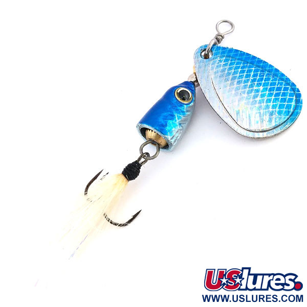   Blue Fox Vibrax Shallow, 1/4oz Rainbow Blue spinning lure #9566