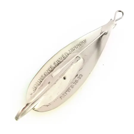 Vintage Weedless Johnson Silver Minnow UV, 1/3oz Fire Tiger fishing spoon #9574