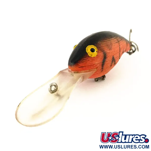 Vintage Rebel REBEL HUMPBACK, 2/5oz Brown Tiger fishing lure #9583