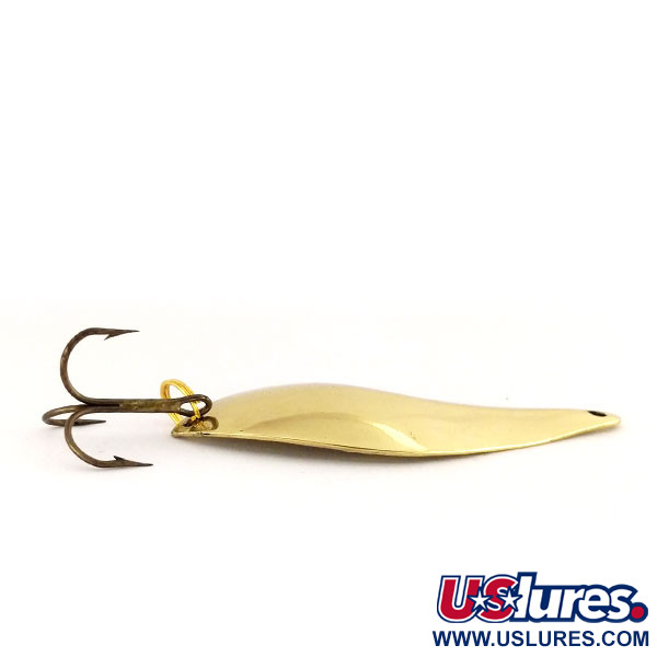 Vintage  Lanes Tackle & Bait Lane's Flasher, 1/2oz Gold fishing spoon #9601