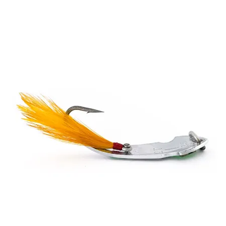 Vintage Tony Accetta Pet Spoon 13, 3/16oz Nickel / Green fishing spoon #9609