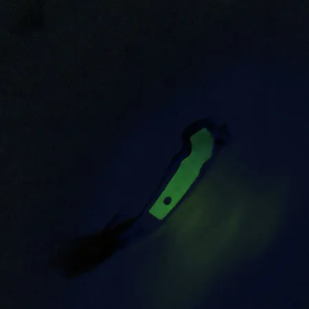 Vintage Tony Accetta Pet Spoon 13, 3/16oz Nickel / Green fishing spoon #9609