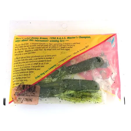 Strike King Flip-N-Tubs soft bait 5pcs, Chartreuse fishing #9614