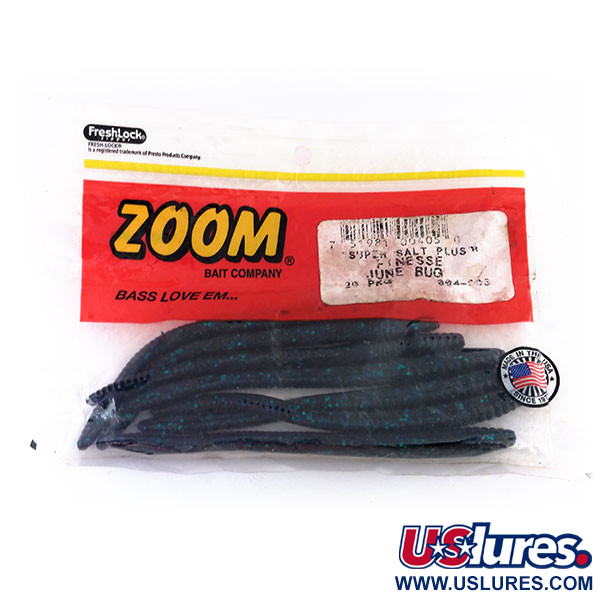   Zoom Super Salt Plus soft bait 7pcs,  June Bug fishing #9619
