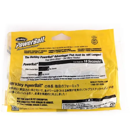Berkley Power Worm soft bait 6pcs, Motor Oil fishing #9623