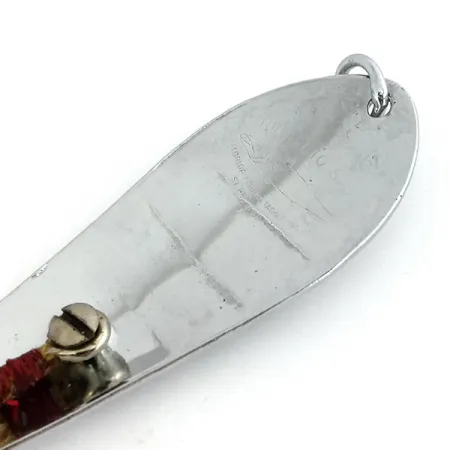 Vintage Luhr Jensen Reflecto #5, 3/4oz Nickel / Yellow fishing spoon #9626