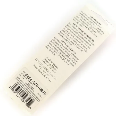 Luhr Jensen P.J.POP Wooden Hand-made lure, 3/5oz Black / Silver fishing lure #9634