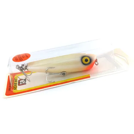 Luhr Jensen P.J.POP Wooden Hand-made lure, 3/5oz Pearl / Red fishing lure #9635