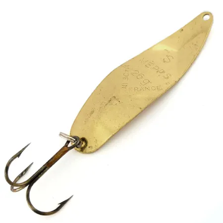 Vintage Mepps Syclops 3, 1oz Gold fishing spoon #9642