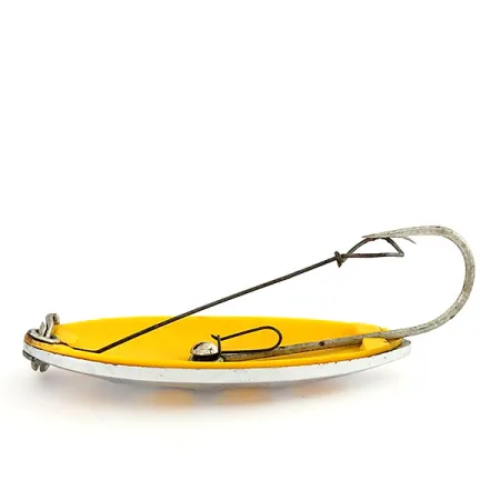 Vintage South Bend Sun Spot, 1/2oz Nickel / Yellow fishing spoon #9652