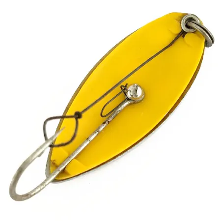 Vintage South Bend Sun Spot, 1/2oz Nickel / Yellow fishing spoon #9652