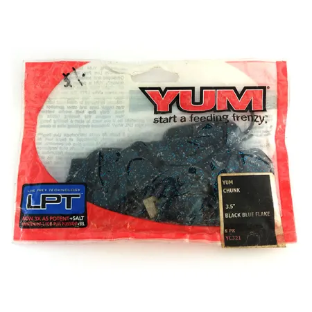 YUM Yum Chunk soft bait 8pcs, fishing #9656