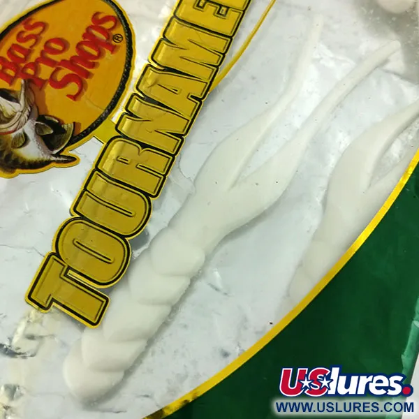 Bass Pro Shops Tournament Series 7pcs soft bait, White (White) fishing #9659