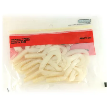 Zoom Creepy Crawler Tail 16pcs, White pearl fishing #9660