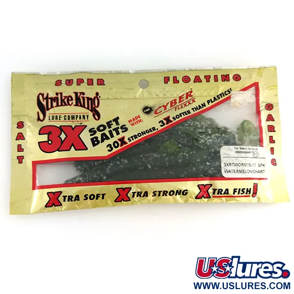 Strike King Ribbon Tail Worm soft bait 5pcs