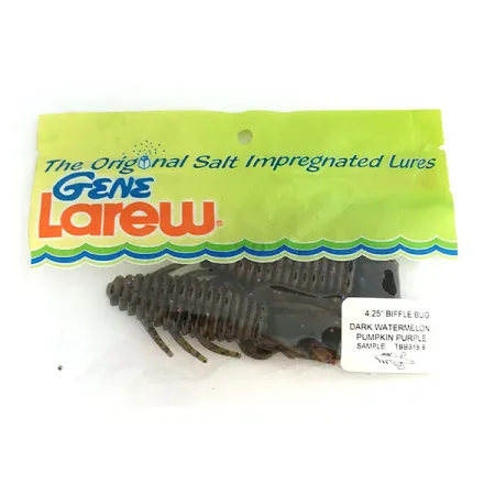 Other Gene Larew Biffle Bug 2 pcs soft bait, 
Dark Watermelon Pumpkin Purple fishing #9666