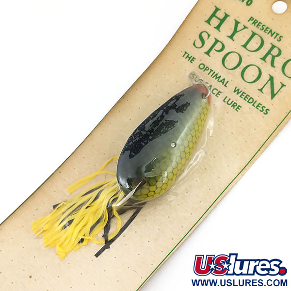  Hydro Lures Weedless Hydro Spoon, 1/2oz Black / Green fishing spoon #9668