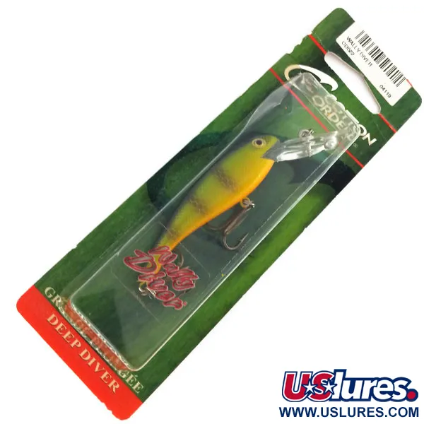   Cotton Cordell Deep Diver, 1/4oz Tiger fishing lure #9672