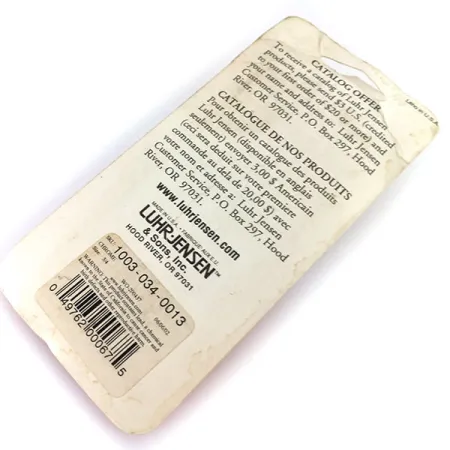 Luhr Jensen Krocodile Die #5, 3/4oz Nickel fishing spoon #9674