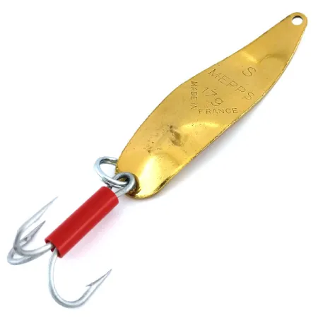 Vintage Mepps Syclops 2, 3/5oz Gold / Red fishing spoon #9678