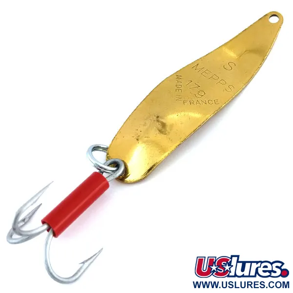 Vintage   Mepps Syclops 2, 3/5oz Gold / Red fishing spoon #9678