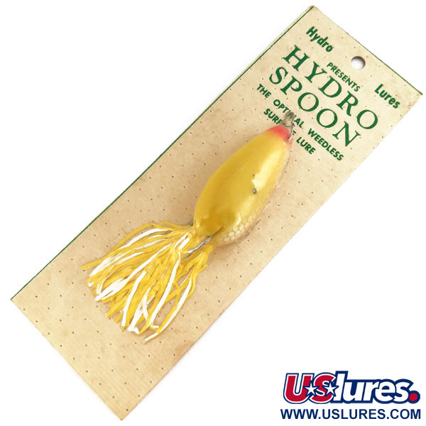  Hydro Lures Weedless Hydro Spoon, 1/2oz Yellow fishing lure #9682