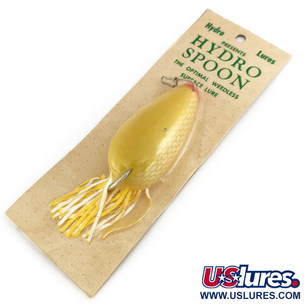  Hydro Lures Weedless Hydro Spoon, 3/5oz Yellow fishing spoon #9684