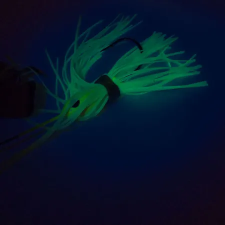 Vintage Strike King Buzzbait Mini Buzz King UV, 1/3oz Nickel / Chartreuse spinning lure #9696